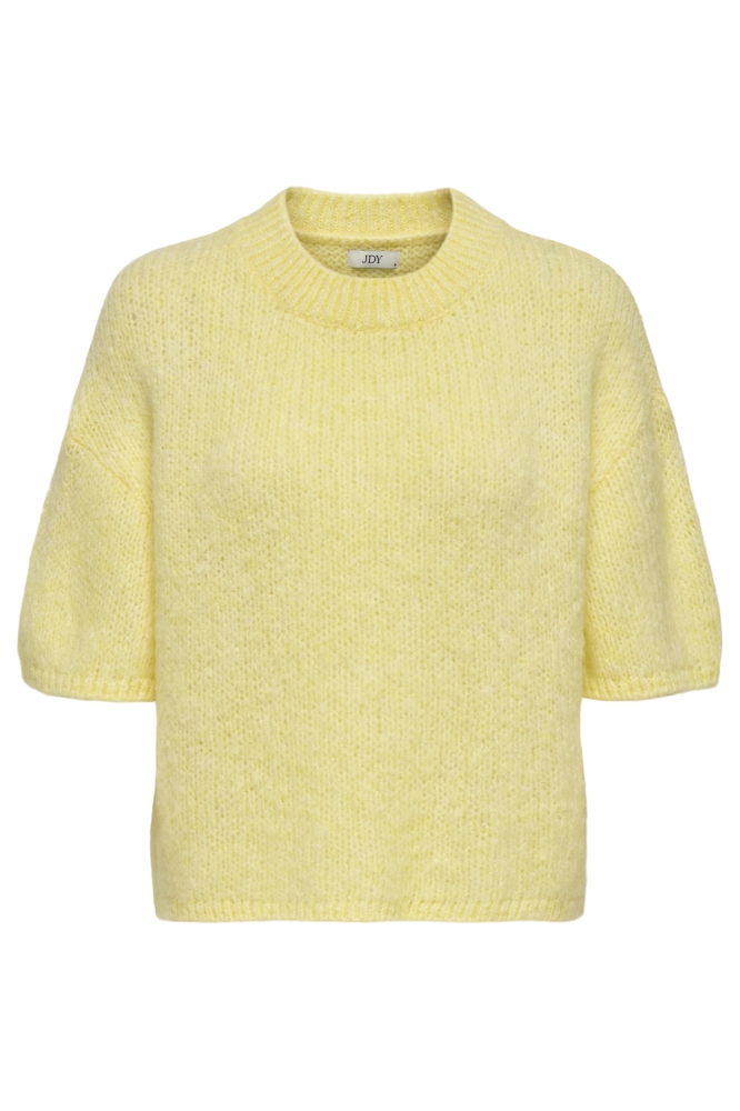 JDYLINEA S/S PULLOVER O-NECK KNT 15367237 Pastel Yellow